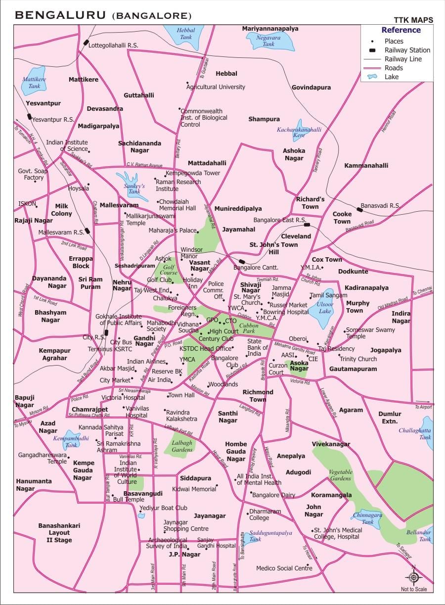 Banglore মানচিত্র