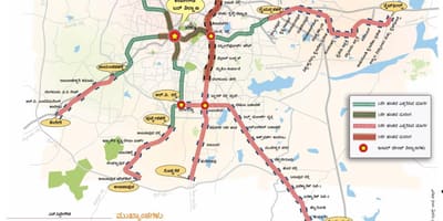 Namma মেট্রো ফেজ 2 রুট ম্যাপ