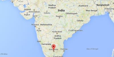 Banglore এ ভারতের মানচিত্র