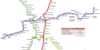 Bmrcl রুট ম্যাপ