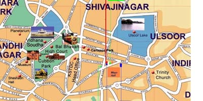 বেঙ্গালুরু Ulsoor মানচিত্র