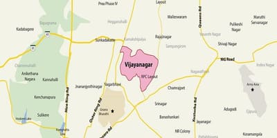 মানচিত্র Vijayanagar বেঙ্গালুরু